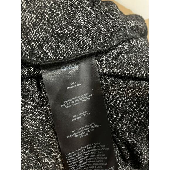 only our story long sleeve mock neck midi Dark gray Knit dress Size S - Picture 6 of 7